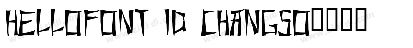 HelloFont ID ChangSo字体转换